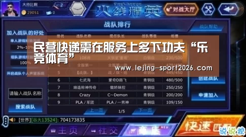 民营快递需在服务上多下功夫“乐竞体育”(图2) 乐竞体育官网入口